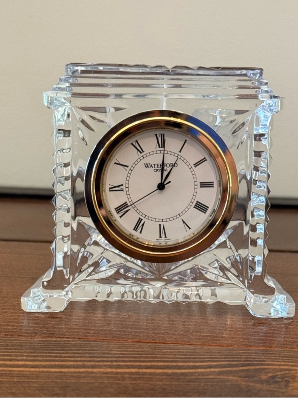 Waterford Crystal ‘Pavilion' Desktop Mantel Bedside Elegant Quartz Clock
NWOB